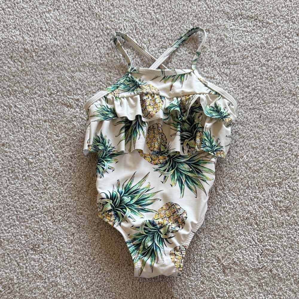Starting Out Tropical Pineapple Print Swimsuit Size 12-18 months